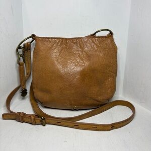 Vintage Lucky Brand Soft Leather Crossbody - Natural